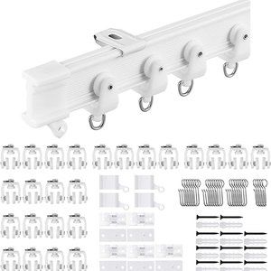 3m Curved Curtain Rail with Mute Rollers